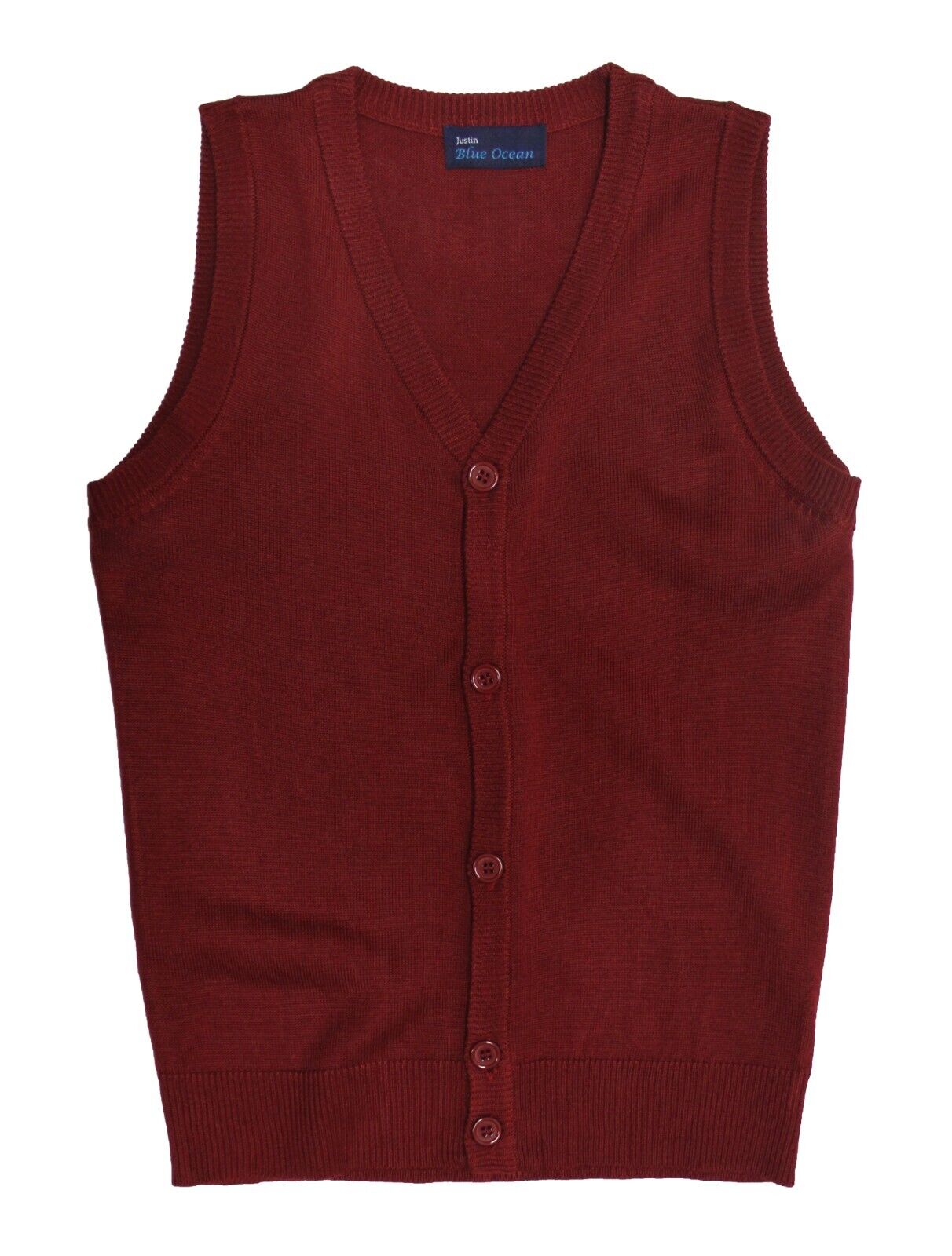 Blue Ocean Boys Sleeveless Cardigan Sweater Vest (sv-200 Boys)