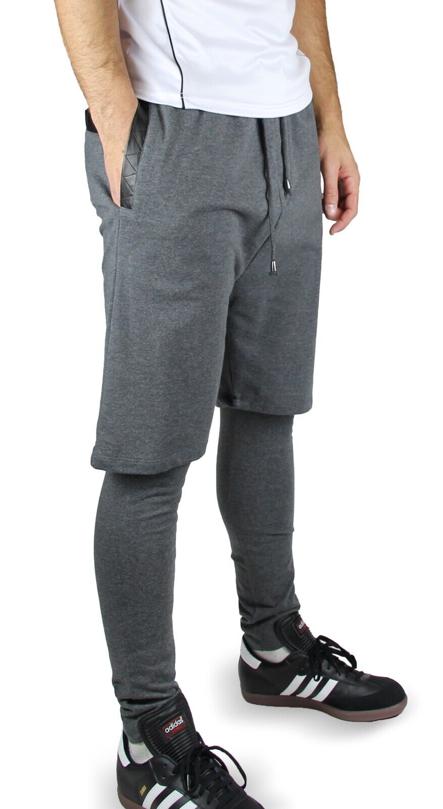 Blue Ocean Mens Stylish French Terry Layered Pants (bp-77)
