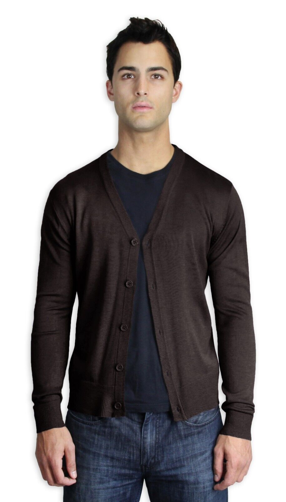 Blue Ocean Mens Cardigan Sweater (sw-249)