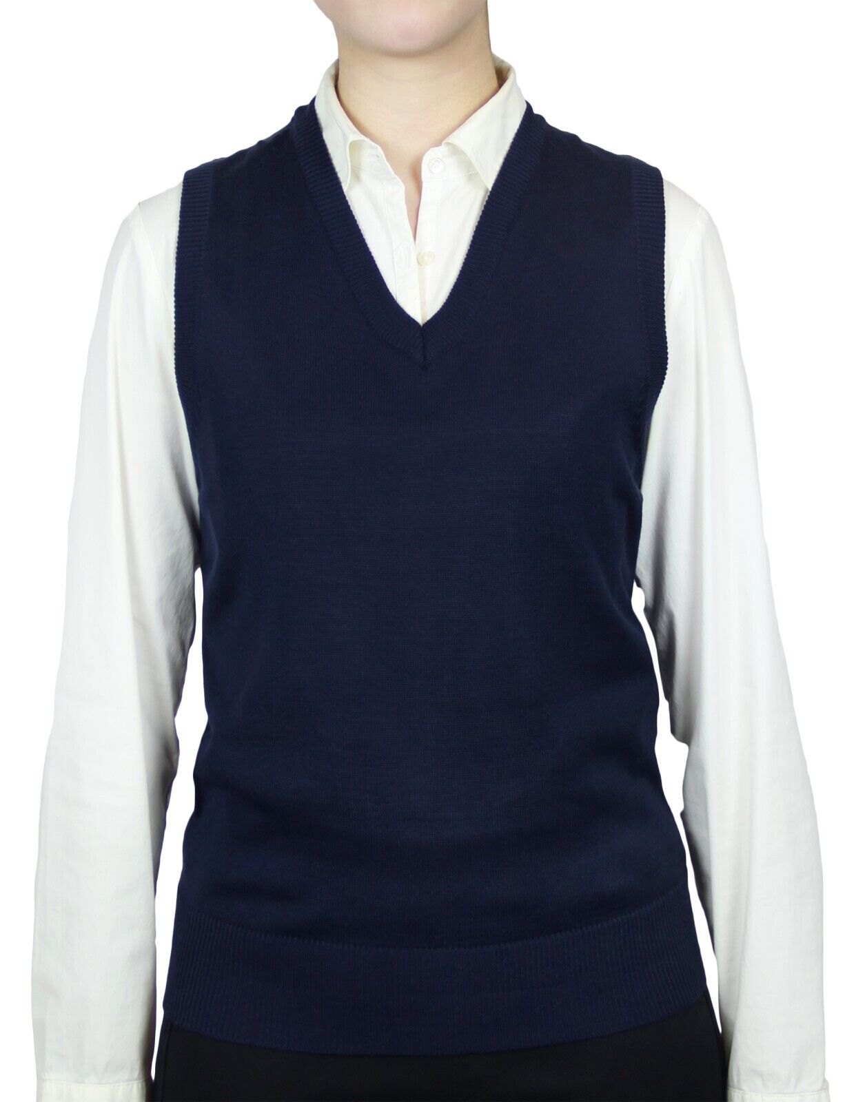 Blue Ocean Womens Solid Sweater Vest (lsv-123)