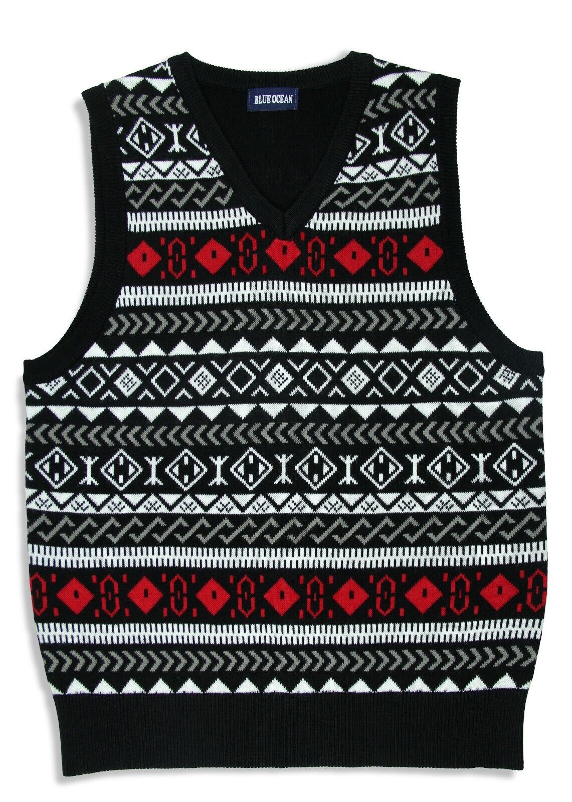 Blue Ocean Boys Jacquard Sweater Vest (sv-670 boys)