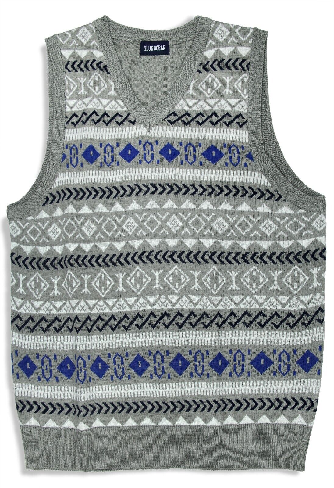 Blue Ocean Boys Jacquard Sweater Vest (sv-670 boys)
