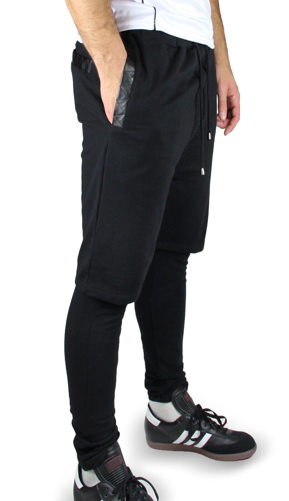 Blue Ocean Mens Stylish French Terry Layered Pants (bp-77)