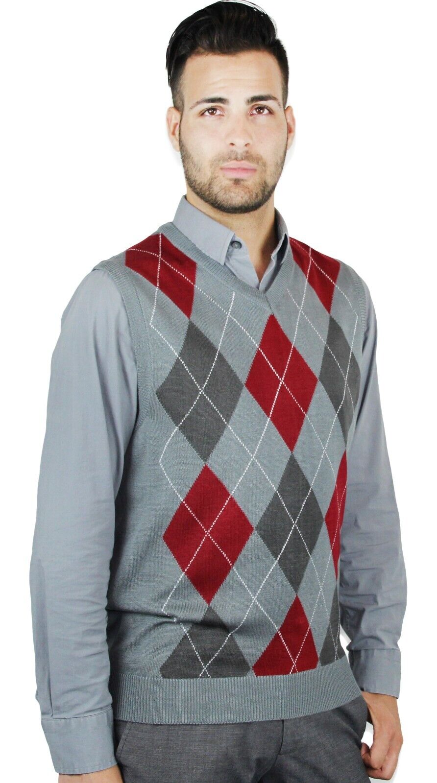 Blue Ocean Mens Argyle Sweater Vest (sv-255)