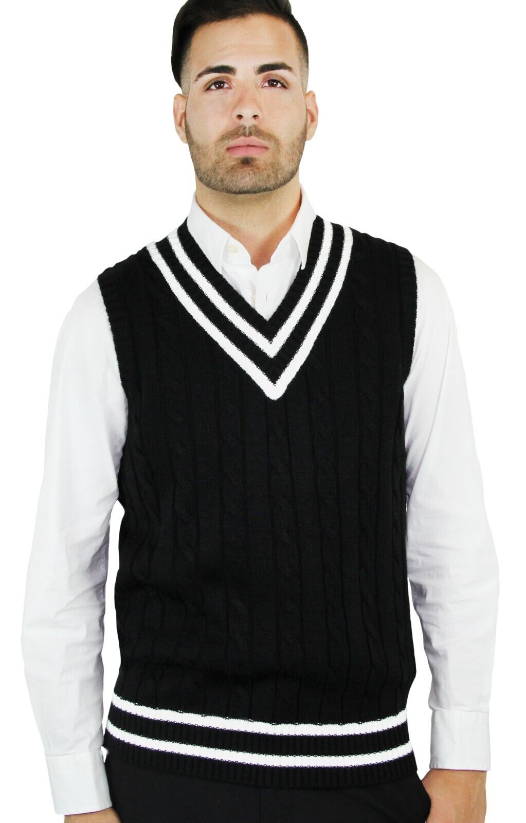 Blue Ocean Mens Cable Vest (sv-222)