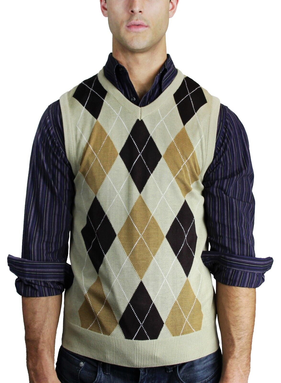 Blue Ocean Mens Argyle Sweater Vest (sv-255)