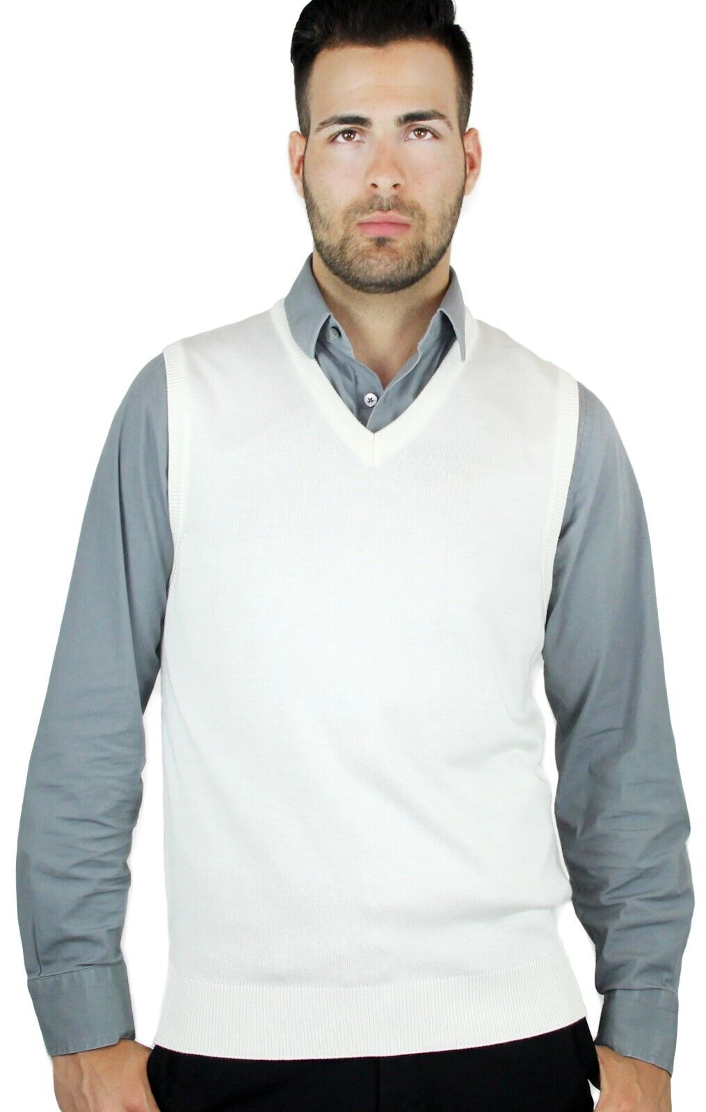 Blue Ocean Mens Solid Sweater Vest (sv-243)