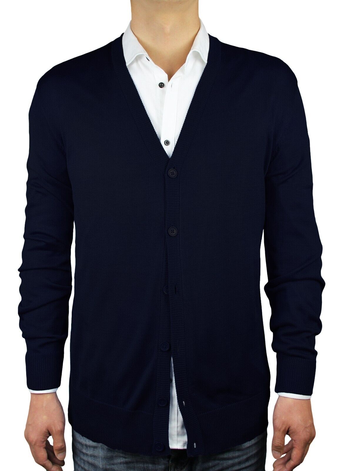 Blue Ocean Mens Cardigan Sweater (sw-249)