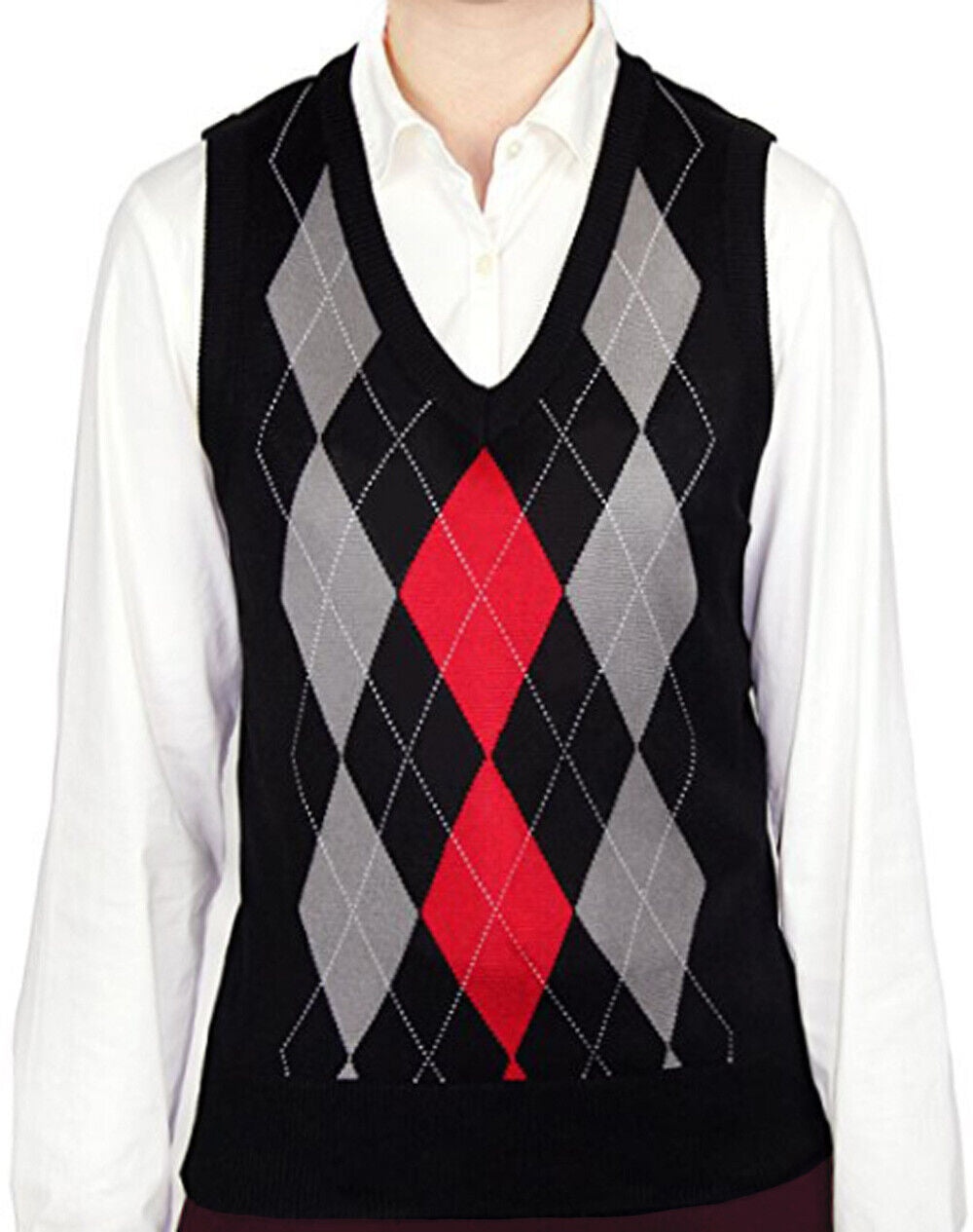 Blue Ocean Womens Argyle Sweater Vest (lsv-159)