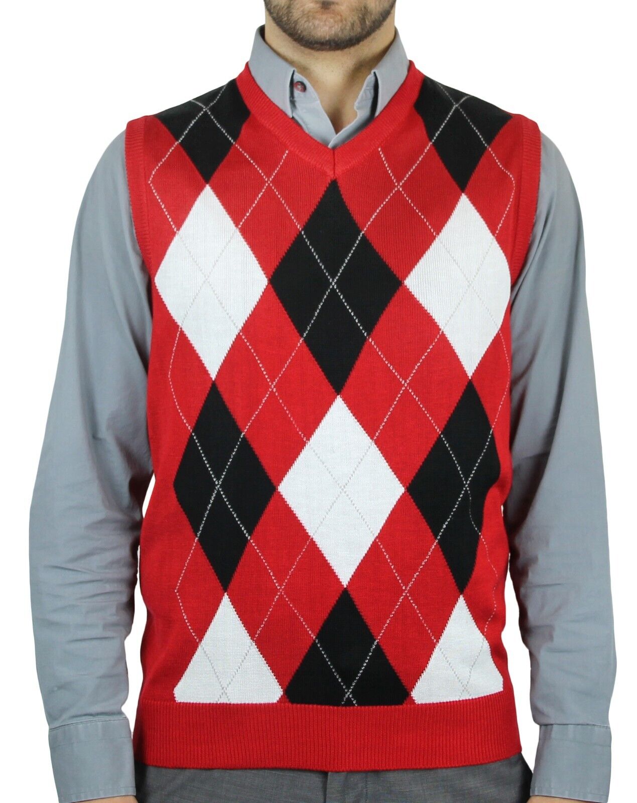 Blue Ocean Mens Argyle Sweater Vest (sv-255)