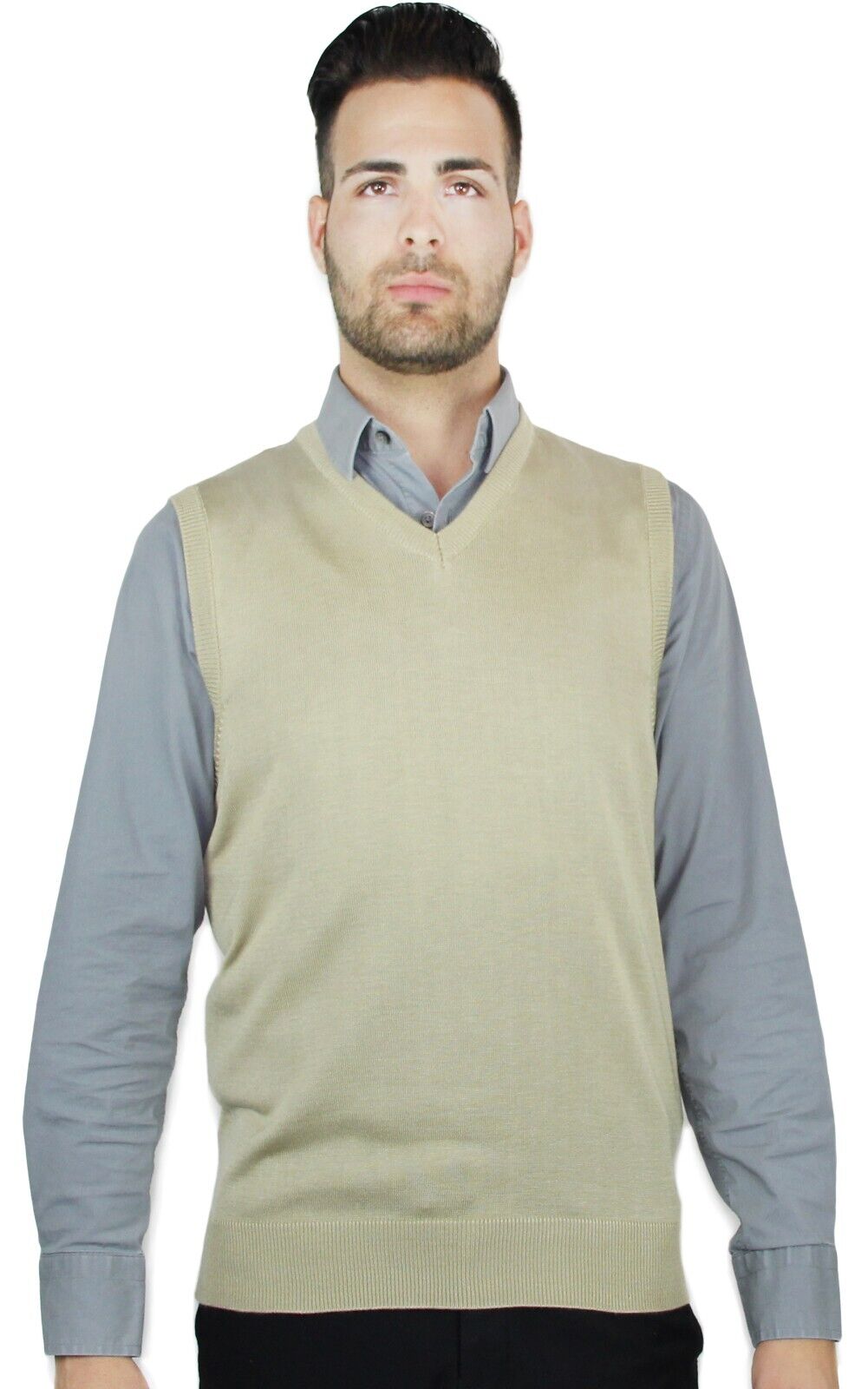 Blue Ocean Mens Solid Sweater Vest (sv-243)