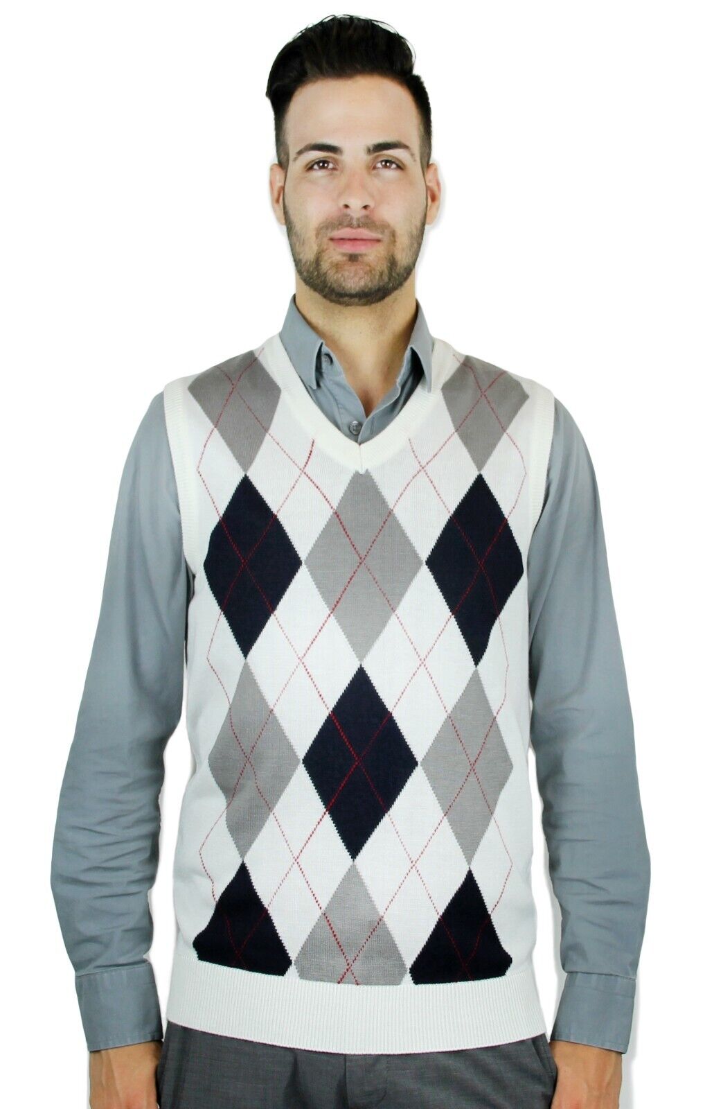 Blue Ocean Mens Argyle Sweater Vest (sv-255)