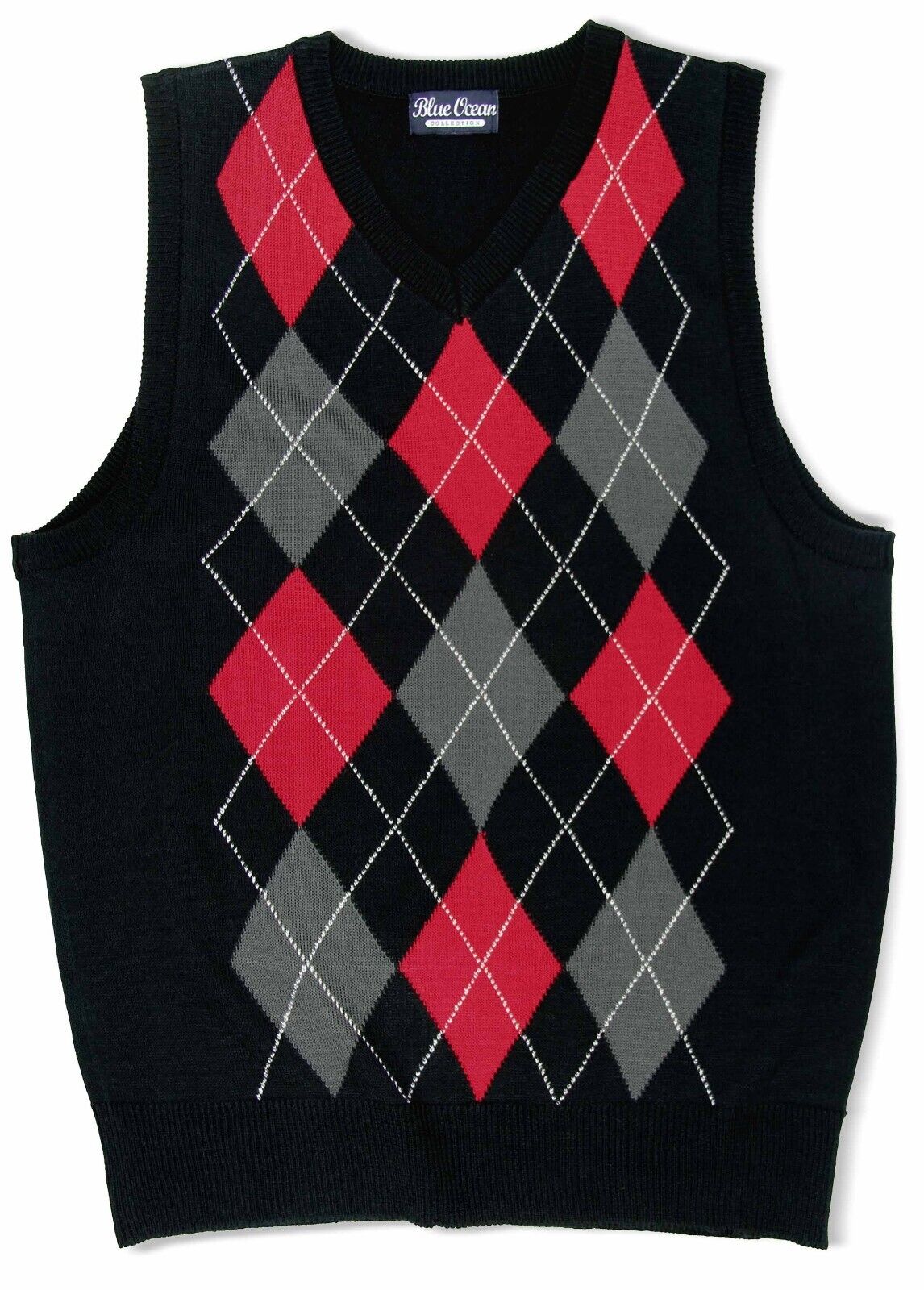 Blue Ocean Boys Argyle Vest (sv-255 Boys)