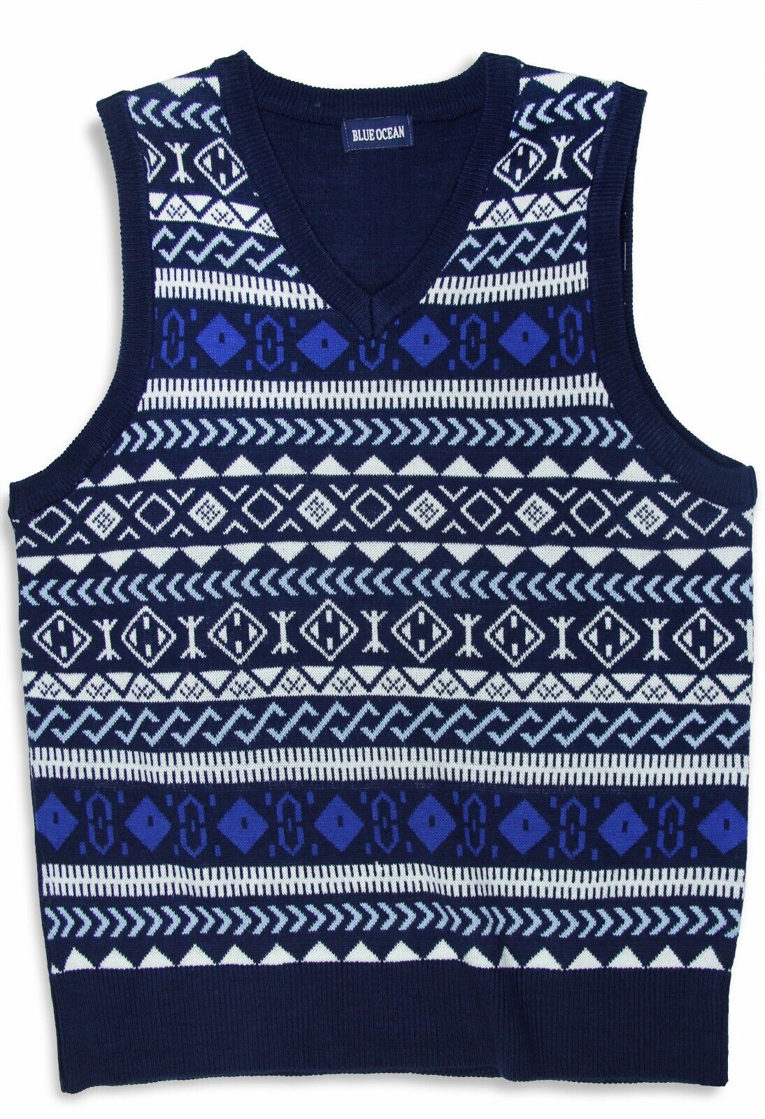 Blue Ocean Boys Jacquard Sweater Vest (sv-670 boys)