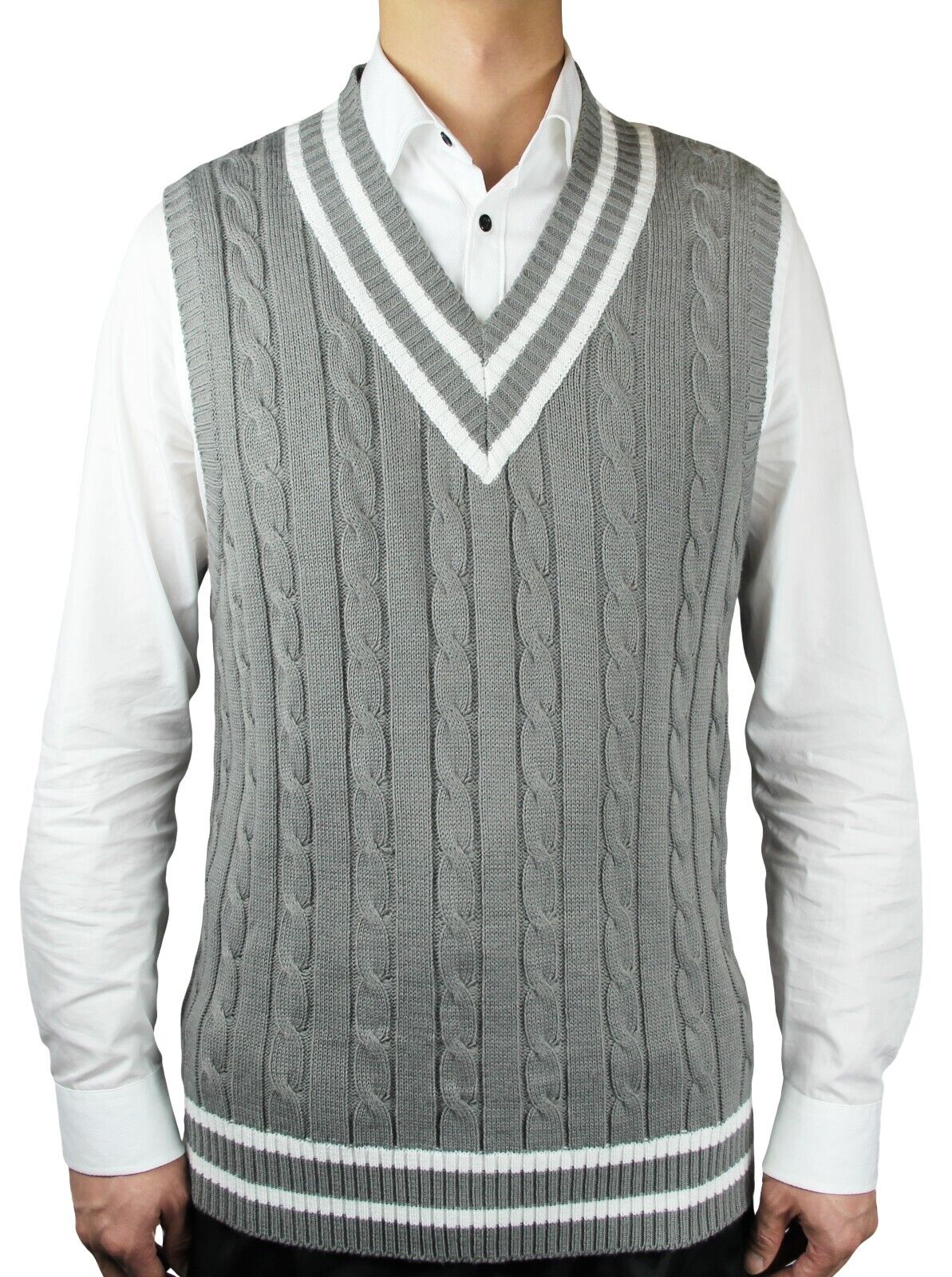 Blue Ocean Mens Cable Vest (sv-222)