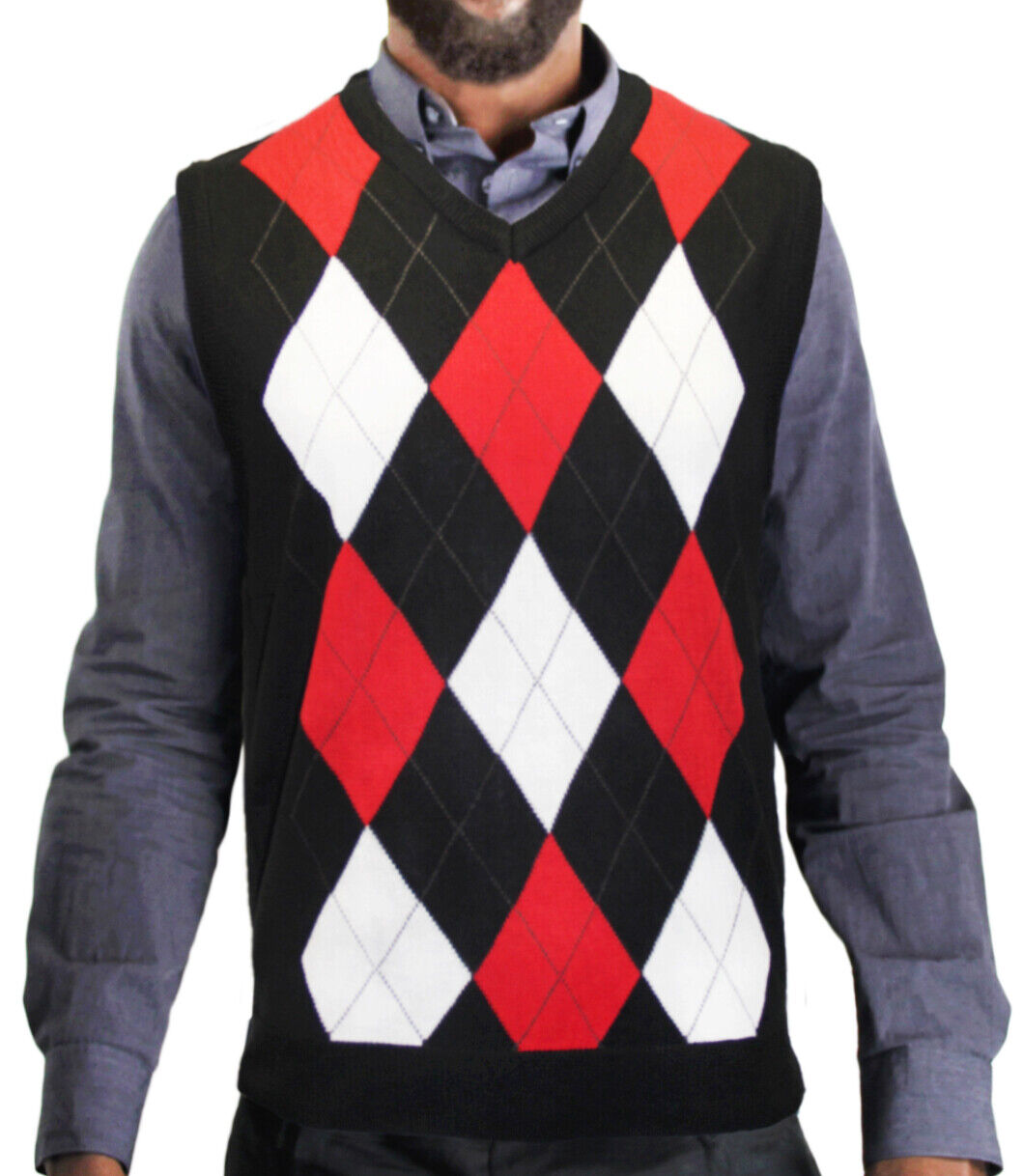 Blue Ocean Mens Argyle Sweater Vest (sv-255)