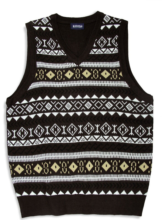 Blue Ocean Boys Jacquard Sweater Vest (sv-670 boys)