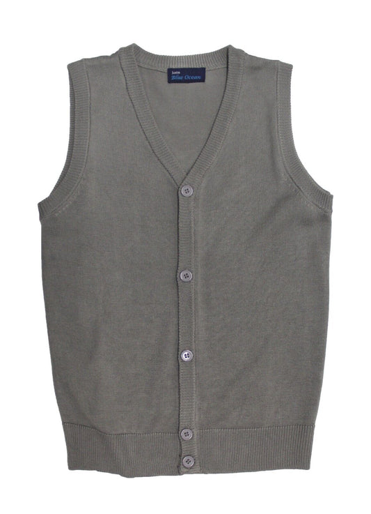 Blue Ocean Boys Sleeveless Cardigan Sweater Vest (sv-200 Boys)