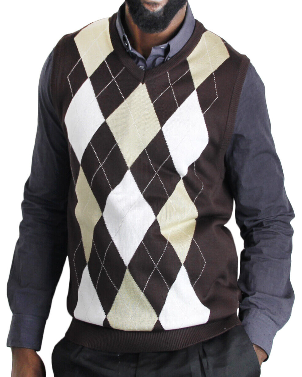 Blue Ocean Mens Argyle Sweater Vest (sv-255)