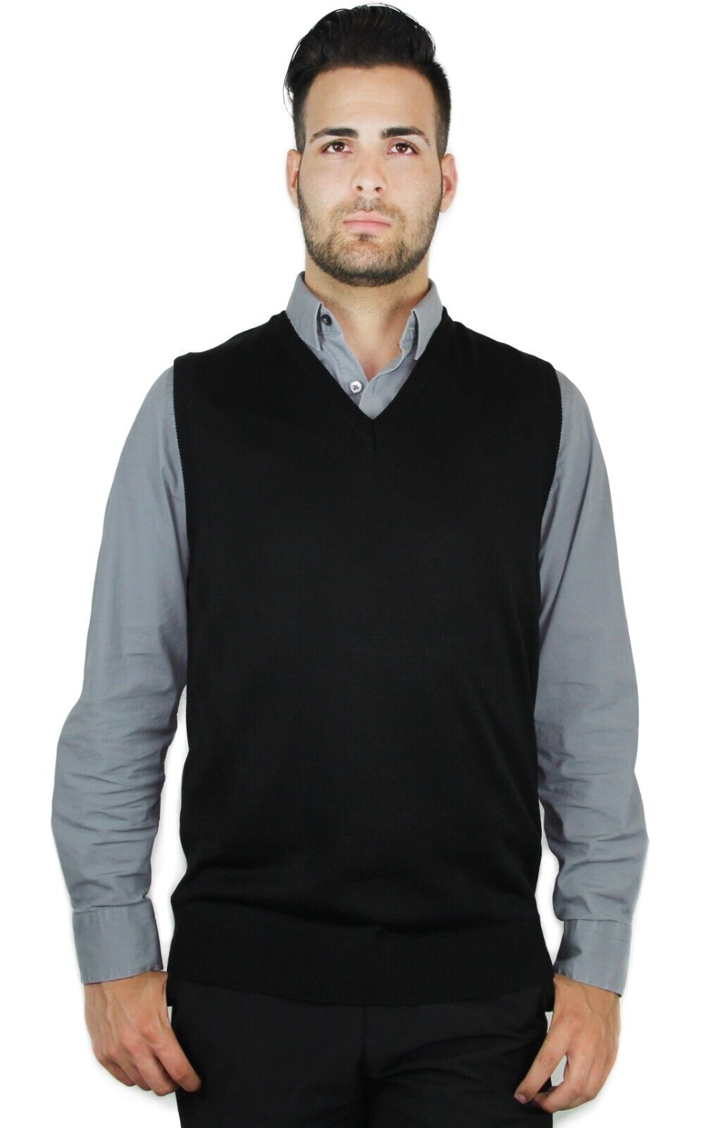 Blue Ocean Mens Solid Sweater Vest (sv-243)