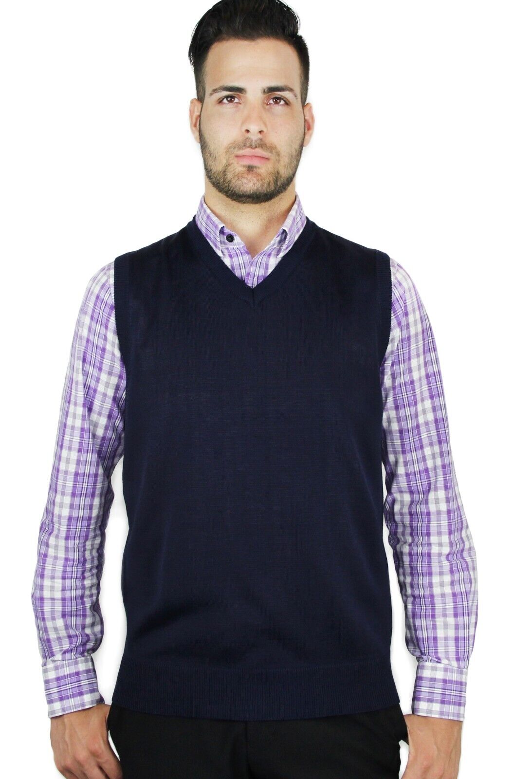 Blue Ocean Mens Solid Sweater Vest (sv-243)