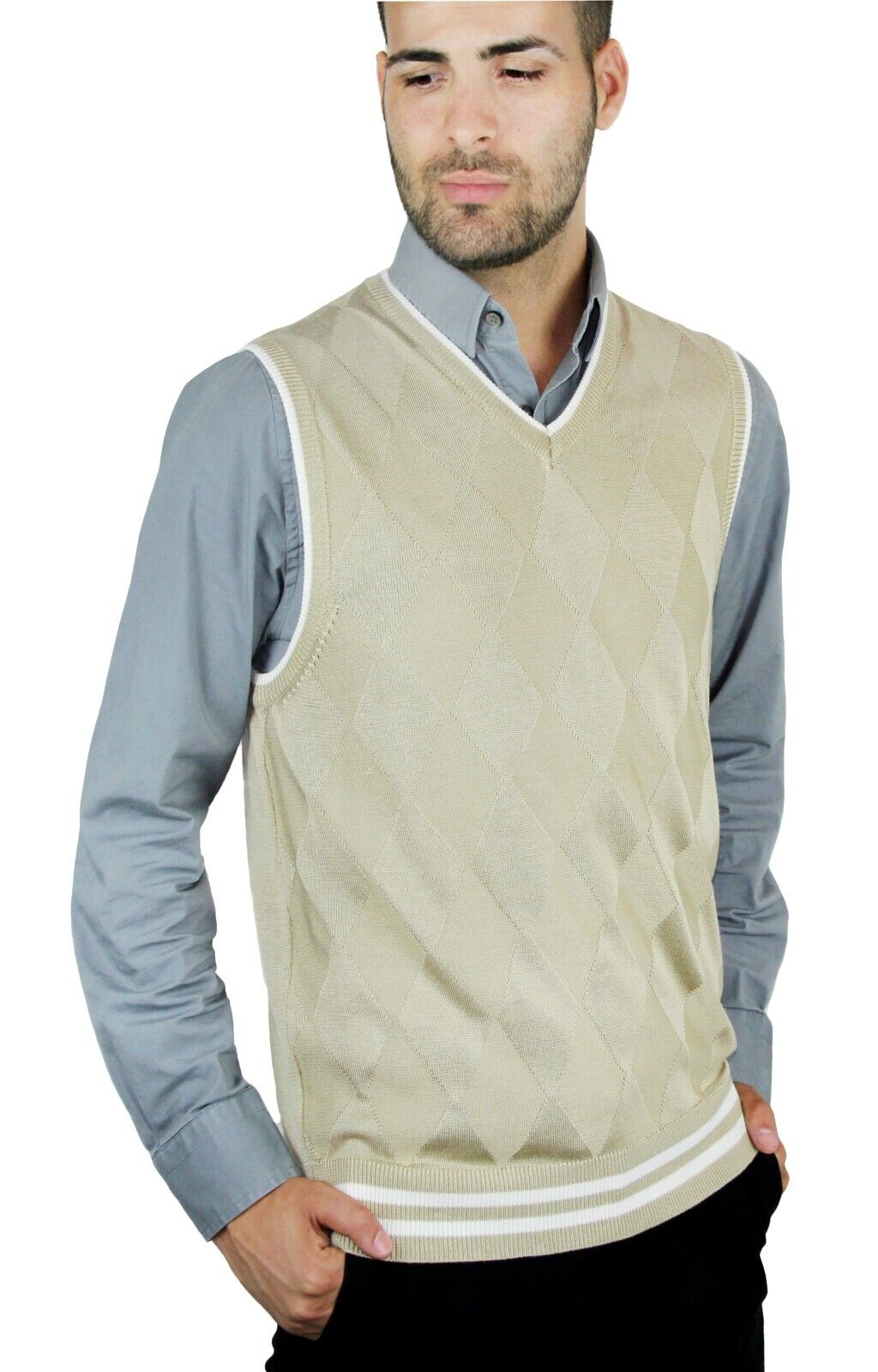 Blue ocean sweater outlet vest